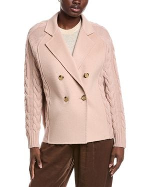 Max Mara Micio Wool & Cashmere-Blend Jacket - Pink