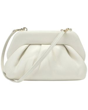 Tiffany & Fred Paris Soft Frame Leather Crossbody Clutch - Natural