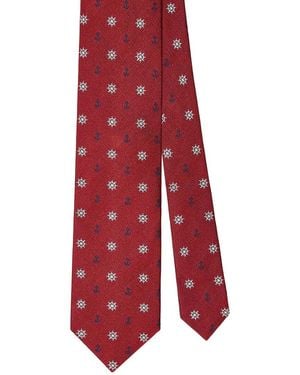 Robert Talbott Silk Nautical Best Of Class Necktie - Red