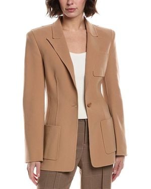 Michael Kors Barathea Wool-Blend Jacket - Natural