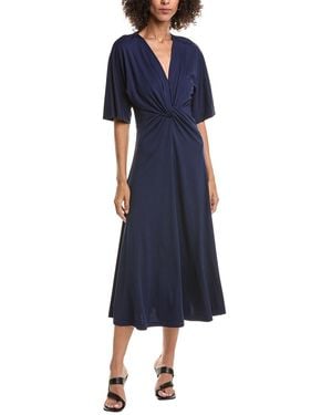 10 Crosby Derek Lam Lorraine Twist Front Midi Dress - Blue