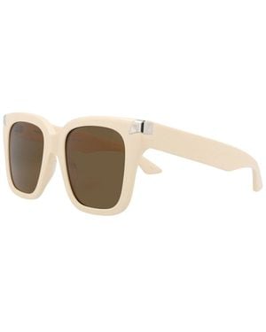 McQueen Am0440S 53Mm Sunglasses - White