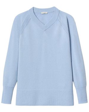Lafayette 148 New York Cashmere & Wool Jumper - Blue