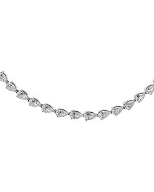 Prince Diamond & Jewelry 14K 5.12 Ct. Tw. Lab-Grown Diamond Graduated Necklace - Metallic