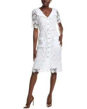 Nanette Lepore Lace Midi Dress - White