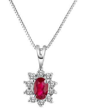 LEVARON 14K 0.15 Ct. Tw. Diamond Necklace - Multicolour