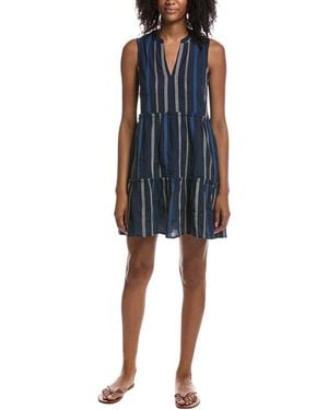 Michael Stars Annabelle Tiered Mini Dress - Blue