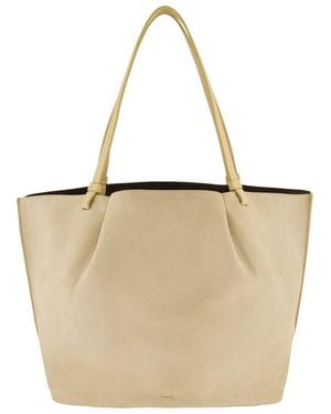 Vince Ava Leather Tote - Natural