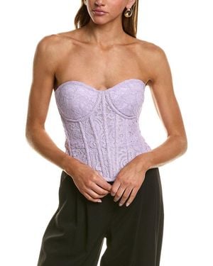BCBGMAXAZRIA Bustier Top - Purple