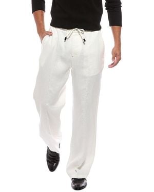 Isaia Linen Trouser - White