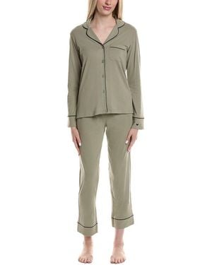 Petite Plume X Parachute 2Pc Pajama Set - Green