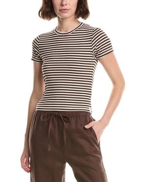 Rag & Bone Luca Stripe Rib Baby T-Shirt - Multicolour