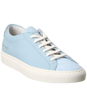 Common Projects Original Achilles Leather & Suede Trainer - Blue