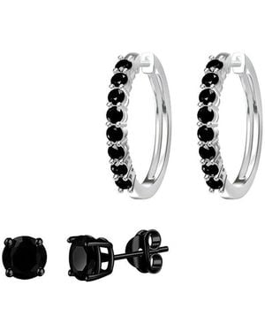 Donatello Gian Hoop Earrings - White