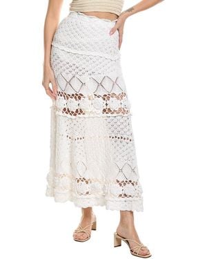 Alexis Jana Midi Skirt - White