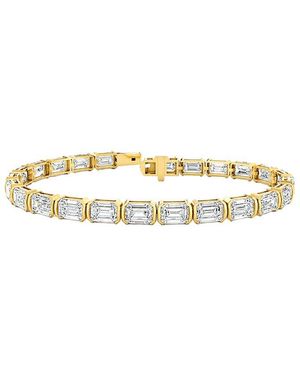 Lab Grown Diamonds 14K 12.00 Ct. Tw. Lab-Grown Diamond Tennis Bracelet - Metallic