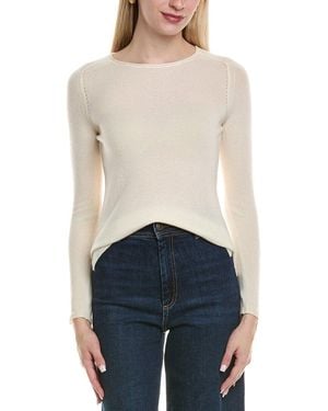 Sofiacashmere Crewneck Wool & Cashmere-Blend Jumper - Blue