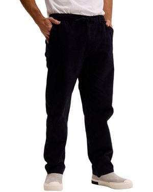 Ron Tomson Relaxed Drawstring Casual Pant - Black