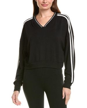 Splits59 Ellie Fleece V-neck Sweatshirt - Black