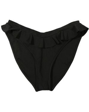 Hanky Panky Swim Ruffle Bikini Bottom - Black