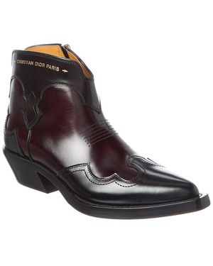 Dior Leather Ankle Boot - Brown
