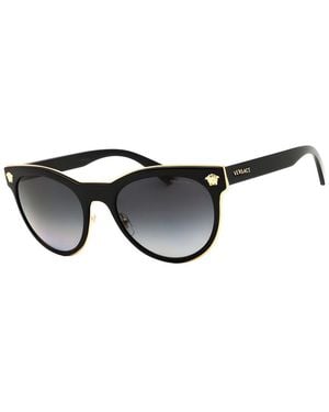Versace 54Mm Polarized Sunglasses - Black