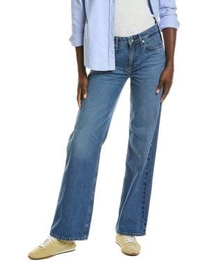 Rag & Bone Lori Low-rise Lwry Wide Leg Full Length Jean - Blue