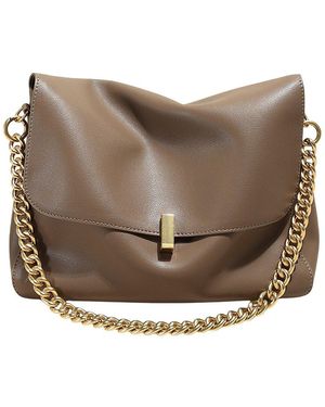 Adele Berto Leather Shoulder Bag - Brown