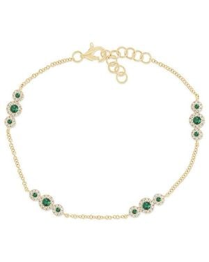 Sabrina Designs 14K 0.71 Ct. Tw. Diamond Station Bracelet - Metallic