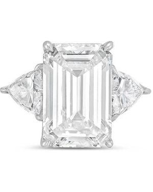 Diana M. Jewels Diana M. Platinum 8.80 Ct. Tw. Lab-Grown Diamond Three-Stone Ring - White