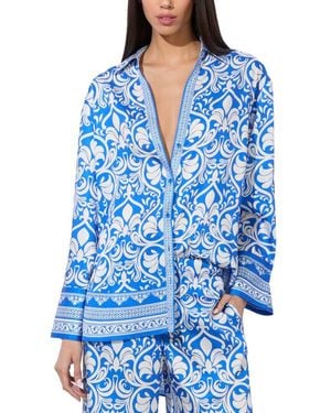 Alice + Olivia Alice + Olivia Kiva Shirt - Blue