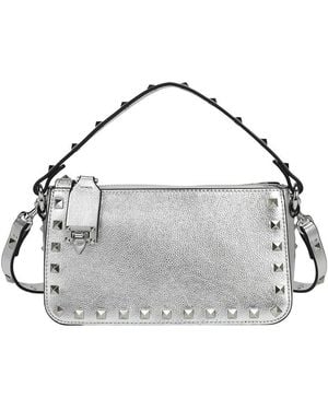 Tiffany & Fred Paris Metallic Studded Convertible Shoulder Bag