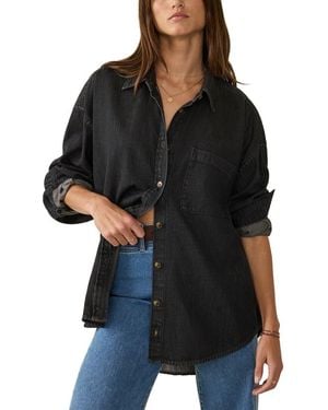 Faherty Sunfair Denim Shirt - Black