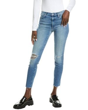 Black Orchid Carmen High Rise Ankle Fray Right By Yo Jean - Blue