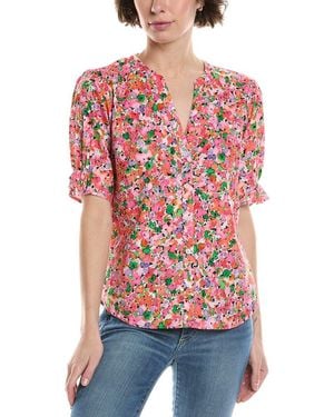 Michael Stars Roxanne Blouse - Red
