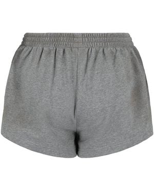 Balenciaga Distressed Cotton Running Short - Grey