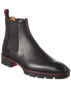 Christian Louboutin Leather Bootie - Black