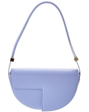 Patou Leather Shoulder Bag - Purple