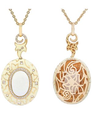 Diana M. Jewels Fine Jewellery 18k Rose Gold 1.00 Ct. Tw. Diamond Necklace - Metallic