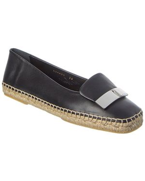 Sergio Rossi Sr1 Leather Espadrille - Blue