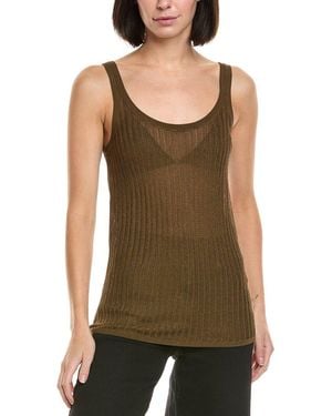 Helmut Lang Pointelle Tank - Green