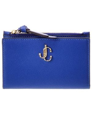 Jimmy Choo Jc Litzy Leather Wallet - Blue