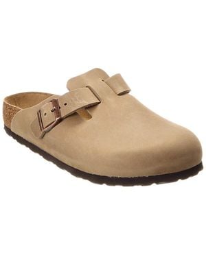 Birkenstock Boston Leather Mule - Brown