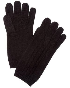 Phenix Placed Cable Touch Tech Cashmere Gloves - Black
