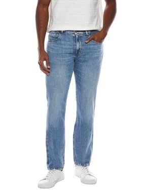 7 For All Mankind The Straight Linen-Blend Station Jean - Blue
