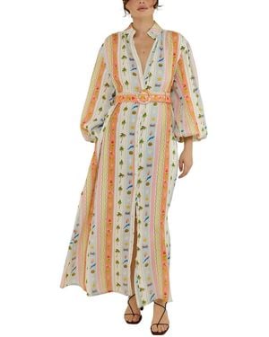 Esea Linen-Blend Maxi Dress - White