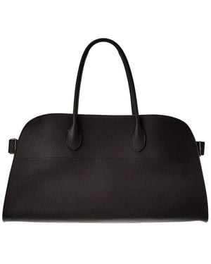 The Row Ew Margaux Leather Satchel - Black