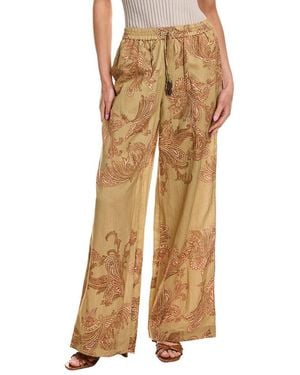 Hemant & Nandita Pull-On Linen-Blend Pant - Natural