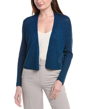 Eileen Fisher Linen-Blend Cardigan - Blue
