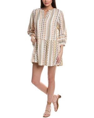 Velvet By Graham & Spencer Embroidered Mini Dress - Natural